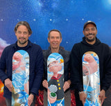 Artist JEFF KOONS MEET with THESKATEROOM team on popeye skateboard art edition