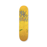 Skateboard deck featuring Jean-Michel Basquiat’s Untitled (New York), 1981 — expressive abstract artwork printed on natural maple wood.
