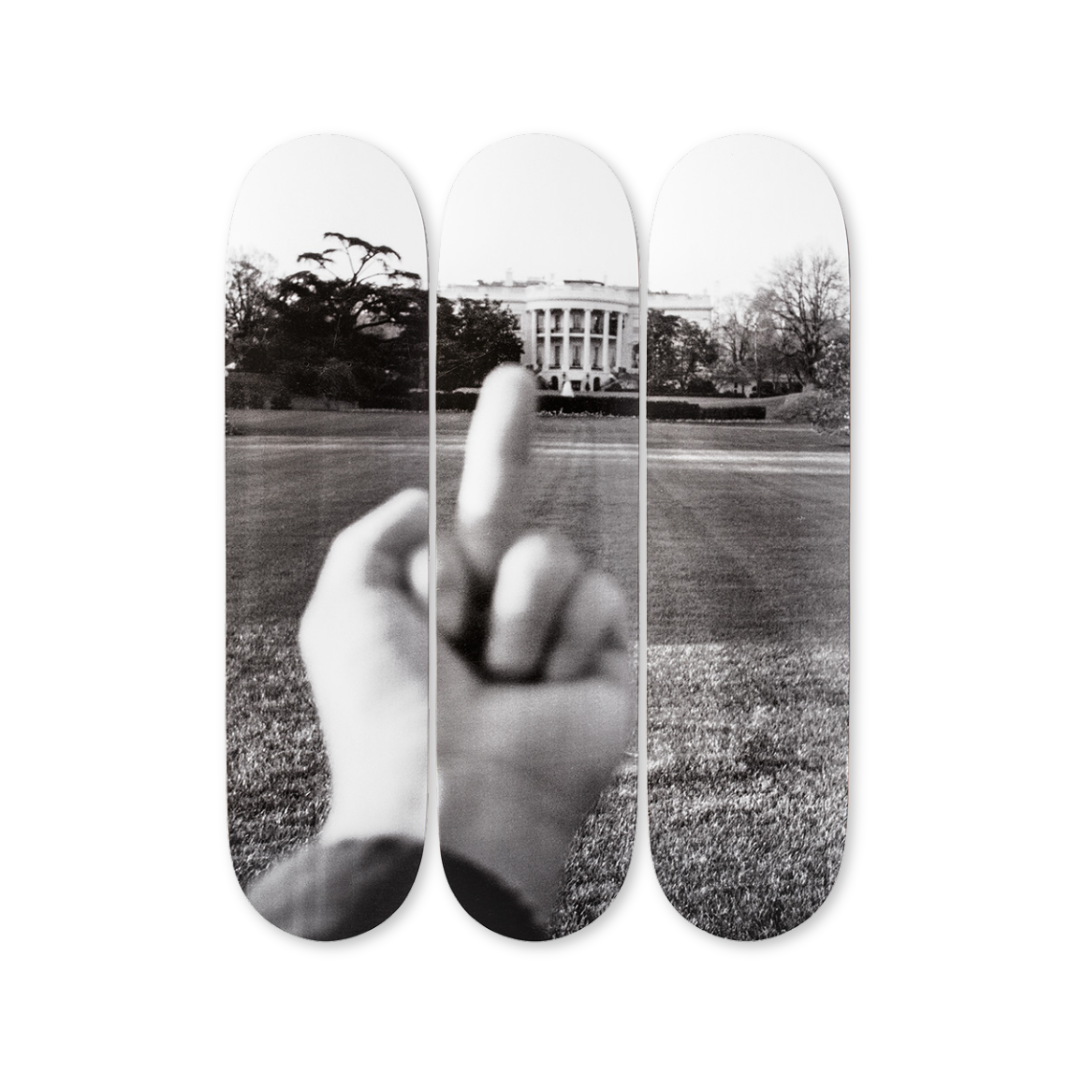 Ai Weiwei White House Hand-Signed Skateboard Limited Edition Contemporary Art Artist Signature Skateroom Collaboration
