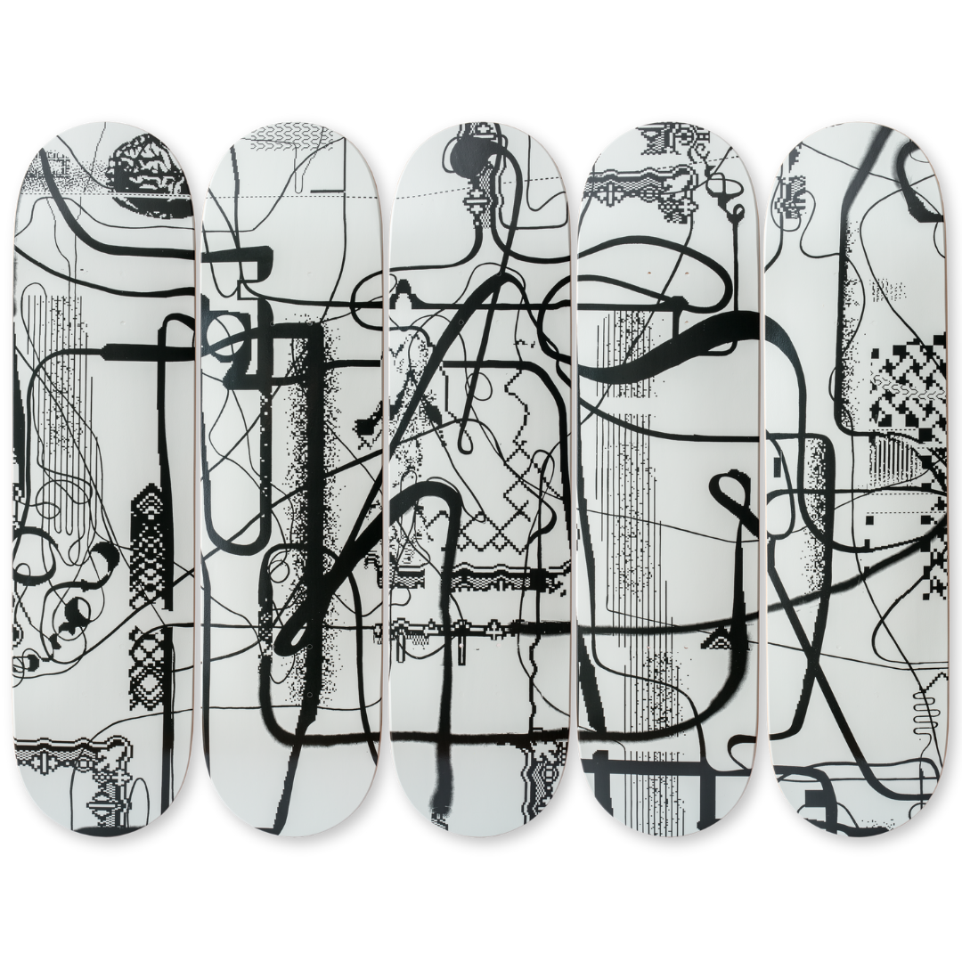 Albert oehlen untitled hand signed bottom deck by THE SKATEROOM edition