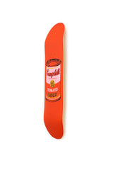 Andy warhol coloured campell's soup peach original art solo deck by THE SKATEROOM bottom edition