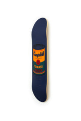 Andy warhol coloured campell's soup red solo deck by THE SKATEROOM bottom edition