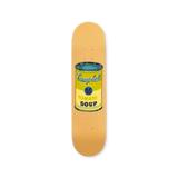 Andy warhol coloured campell's soup beige original art solo deck by THE SKATEROOM bottom edition