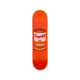 Andy warhol coloured campell's soup peach original art solo deck by THE SKATEROOM bottom edition