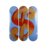 Andy warhol dollar sign blue original red orange bottom by the skateroom