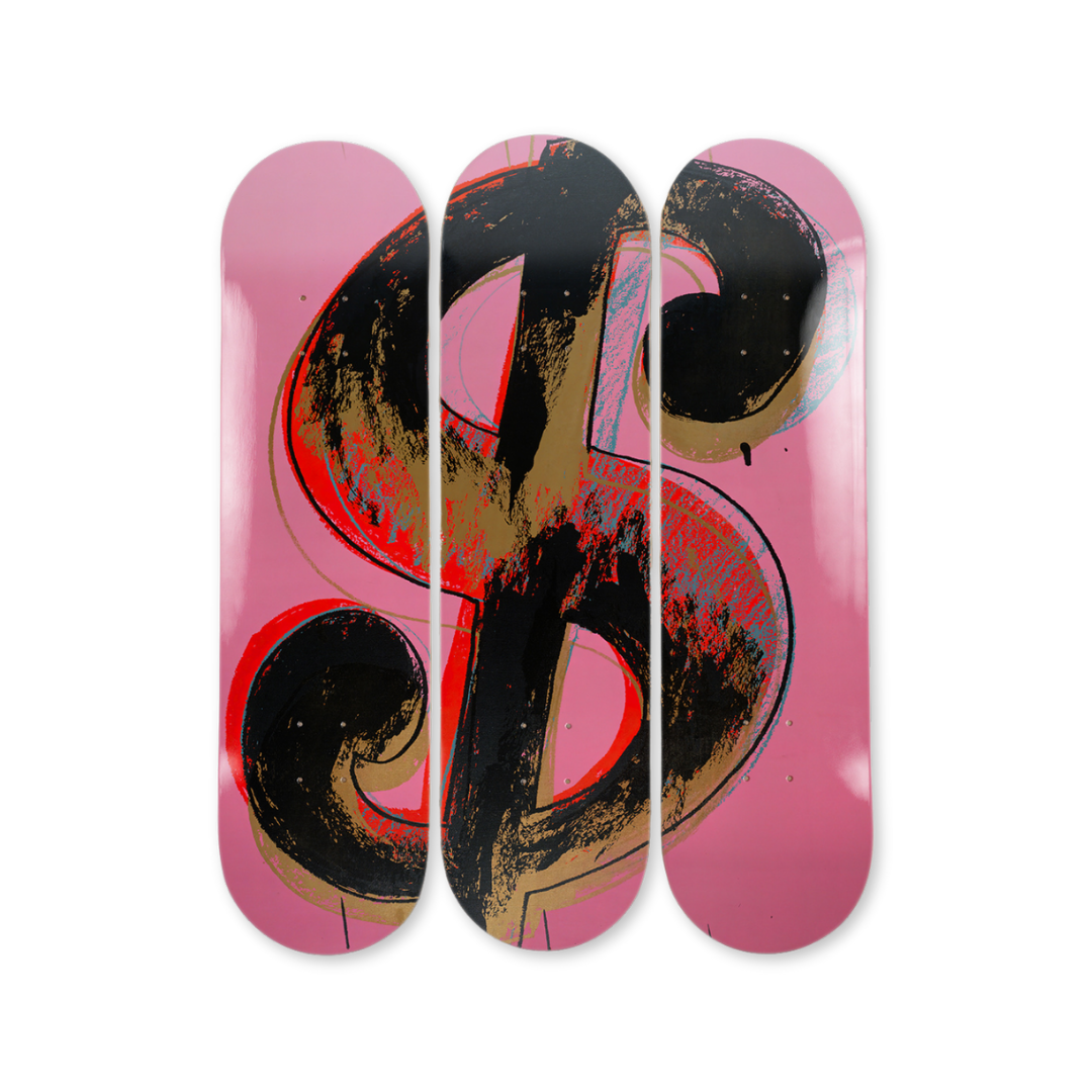 Andy warhol dollar sign pink edition by THE SKATEROOM bottom art