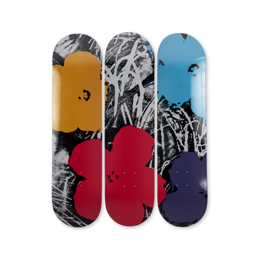 Andy warhol the flower series grey red by THE SKATEROOM bottom