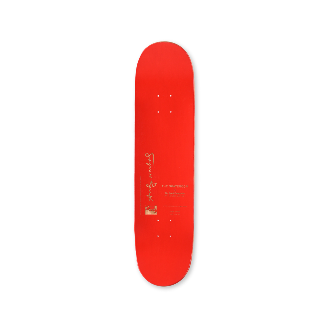 exclusive Andy Warhol Skateboard Art THE SKATEROOM red 16 Self Portrait Edition top