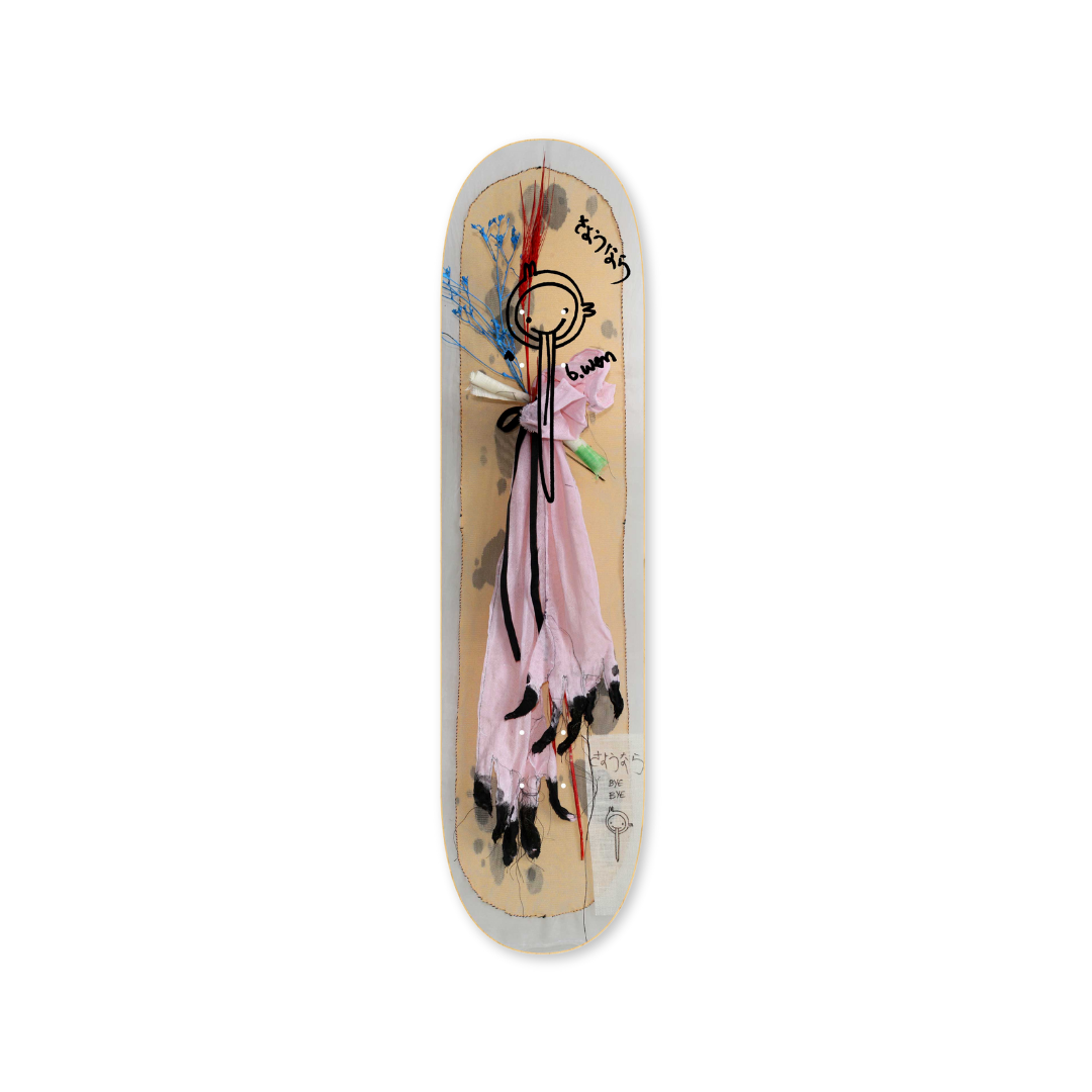 Brandon wen sayonara bye bye hand signed solo deck by THE SKATEROOM bottom