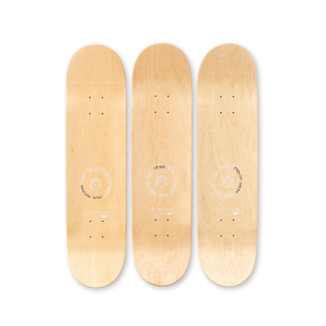 CB HOYO Evgen Čopi GORISEK Pascal MÖHLMANN we all fall top triptych by THE SKATEROOM collection original artwork