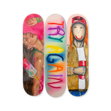 CB HOYO Evgen Čopi GORISEK Pascal MÖHLMANN try again bottom triptych by THE SKATEROOM skate art