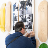 Ed Templeton signing his THE SKATEROOM limited Donny and Elissa argue over dices skate art editions