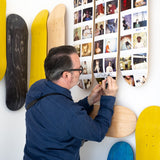 Ed Templeton signing his THE SKATEROOM limited Wires Crossed Polaroids skate art editions