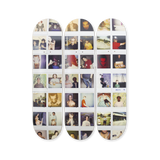 ed Templeton wires crossed polaroids hand signed bottom by the skateroom triptych
