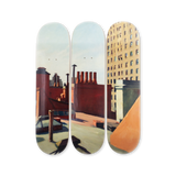 Edward hopper city roofs bottom open edition triptych bottom by the skateroom