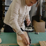 artist gregor hildebrandt creating his original artwork for THE SKATEROOM