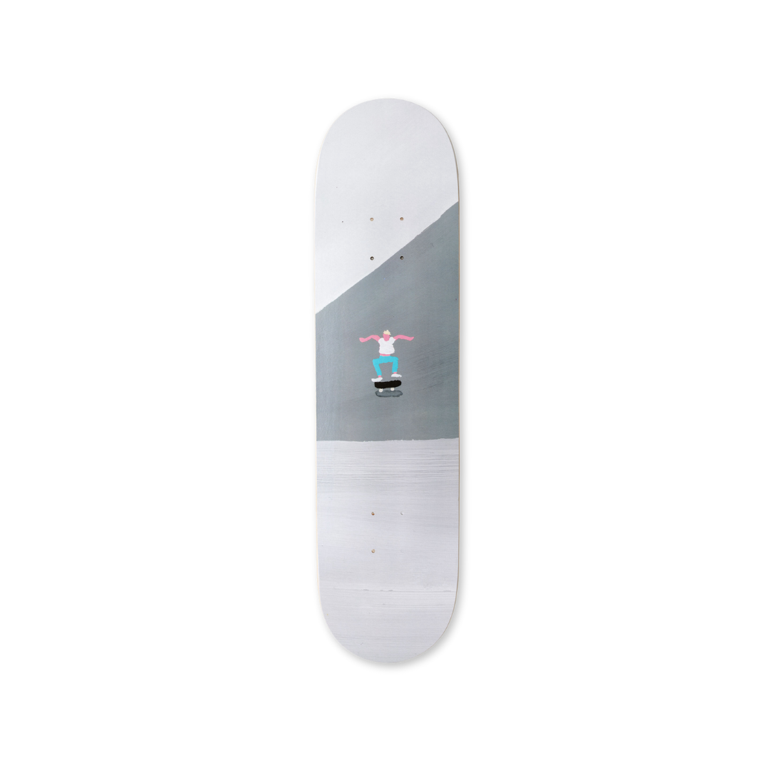 Jeremyville's The Triangle skateboard art by the skateroom