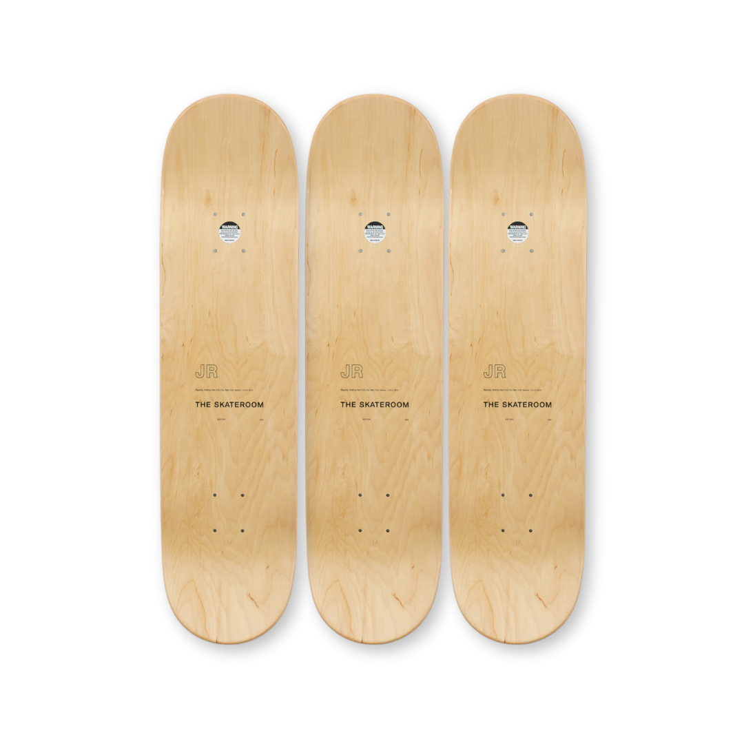 JR'S La Pyramide skateboard art by the skateroom