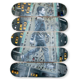 JR's Migrants, Walking New York City, New York, USA, 2015 skateboard art by the skateroom