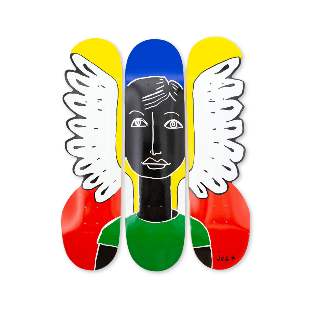 Jean-Charles de CASTELBAJAC pop wing flip 2 original triptych by THE SKATEROOM collection bottom