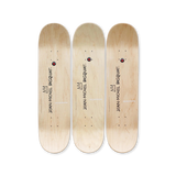 Jean-Michel Basquiat's Skull skateboard art by the skateroom