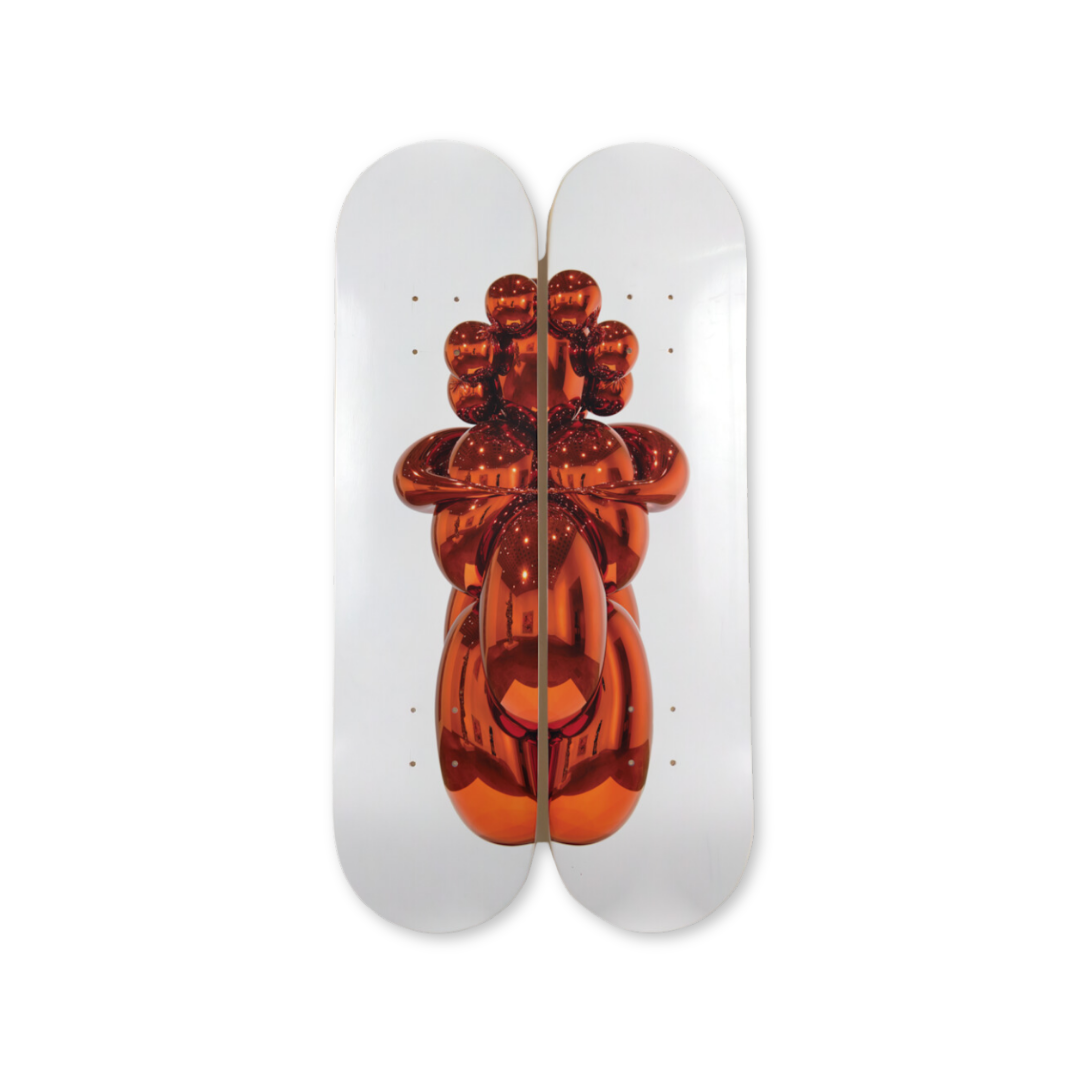 Jeff Koons' Balloon Venus skateboard art by the skateroom
