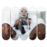 Juergen's Teller Michèle Lamy No.26, Los Angeles 2022, Hand-signed by MICHELE LAMY skateboard art by the skateroom