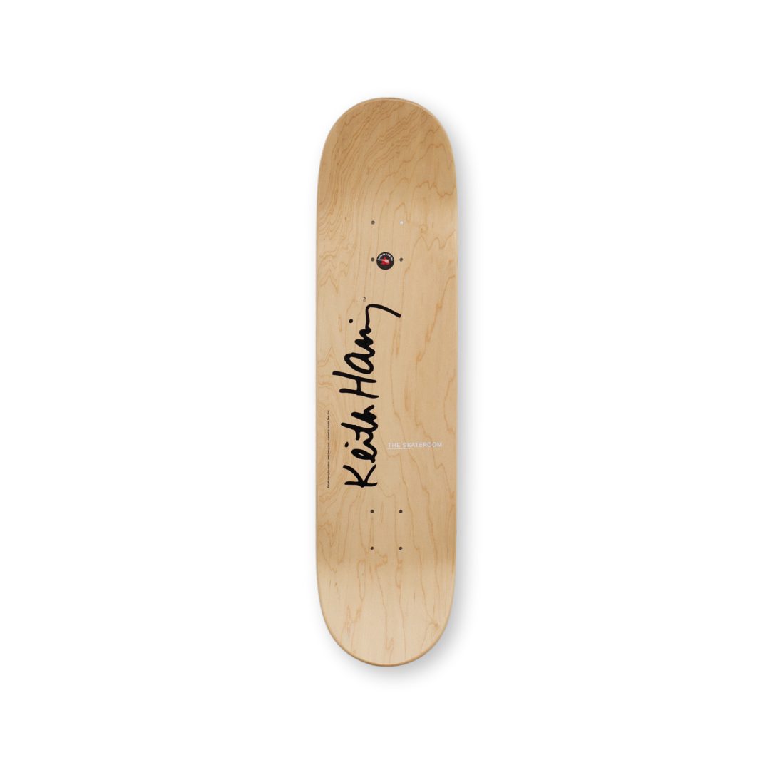 Keith Haring's Untitled (inferno) skateboard art by the skateroom