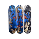 Korakrit Arunanondchai's Nostalgia For Unity skateboard art by the skateroom
