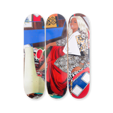 pack shot of mickalene thomas din avec la main dans le miroir et la jupe rouge skate edition