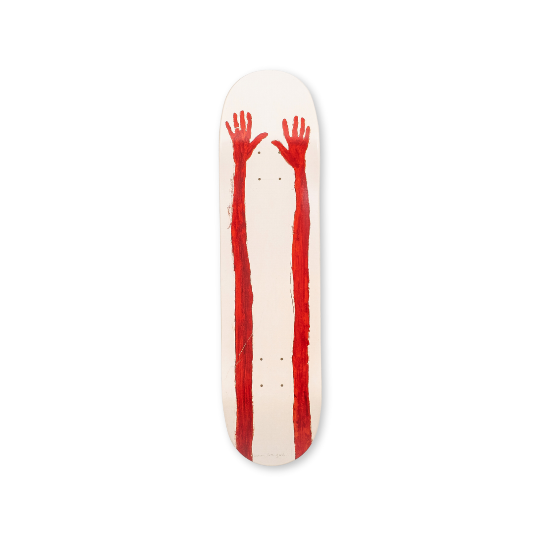 Louise Bourgeois's Extreme Tension skateboard art by the skateroom