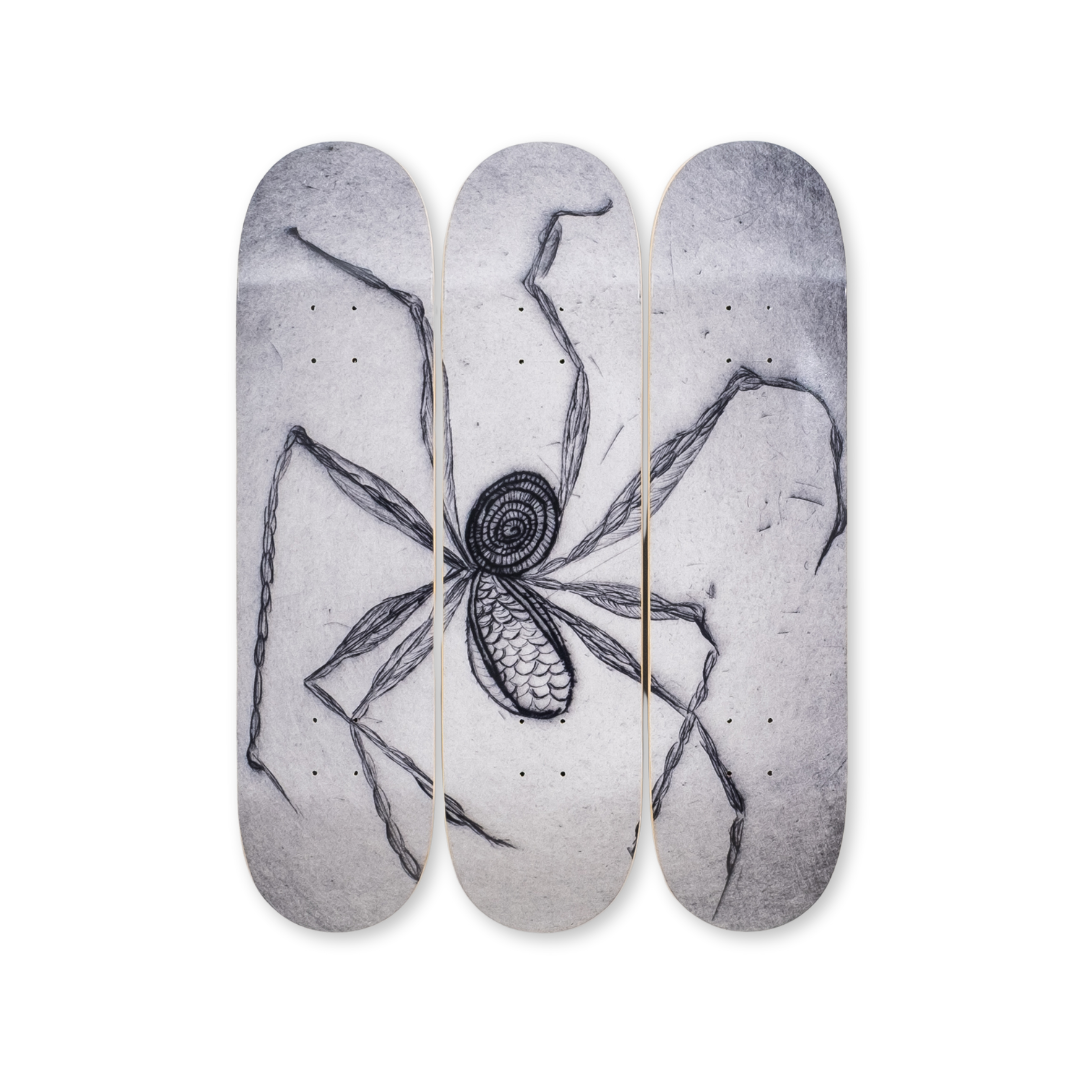 Louise Bourgeois' Ode À Ma Mère skateboard art by the skateroom