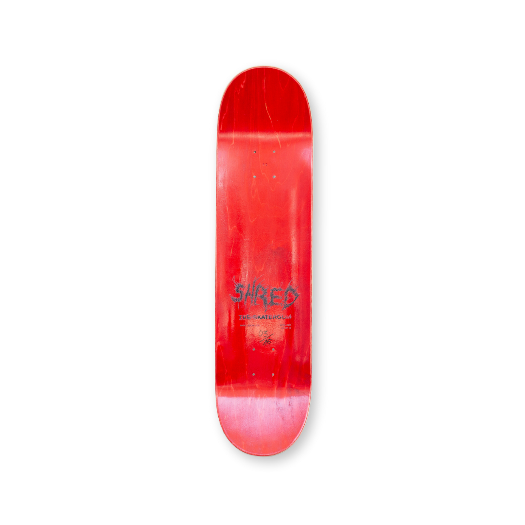 Marc Leschelier's Shred 3 skateboard art by the skateroom