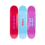 Michael Dayton Hermann's Broken Face skateboard art by the skateroom