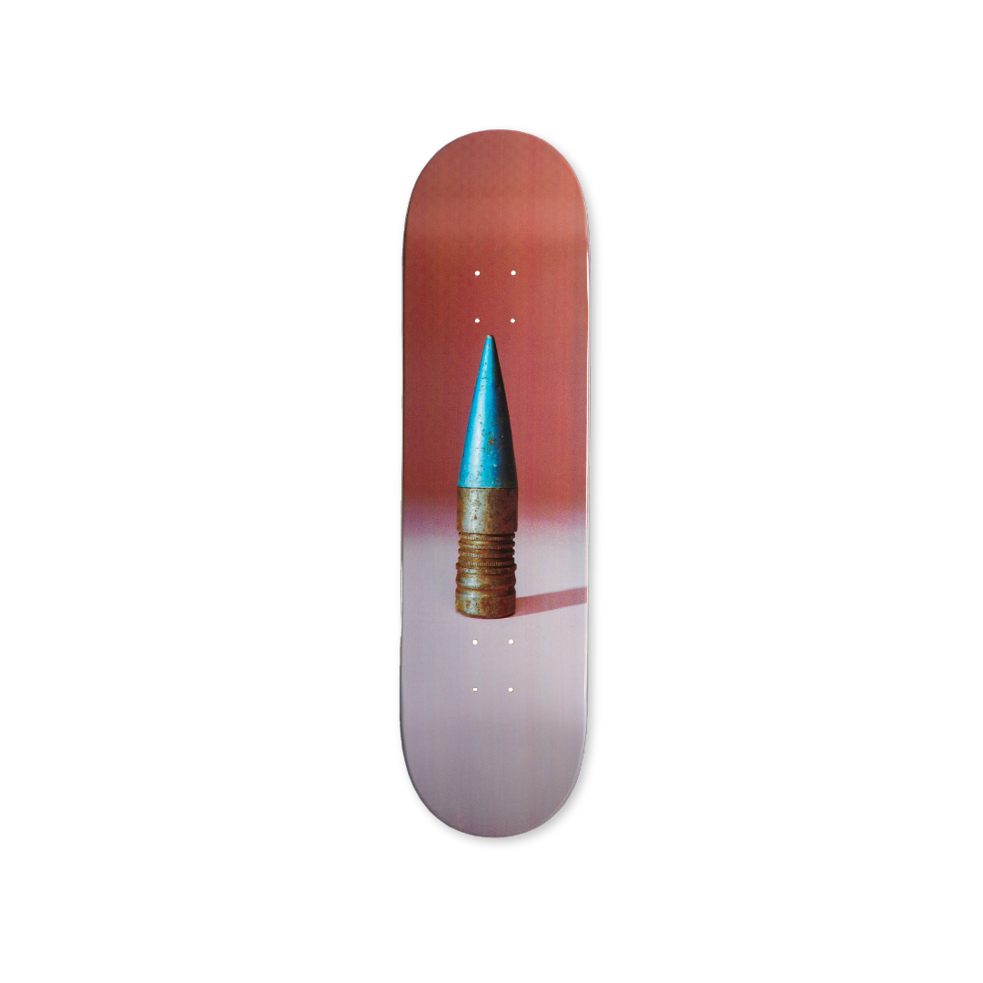 Paul McCarthy's Bullet skateboard art by the skateroom