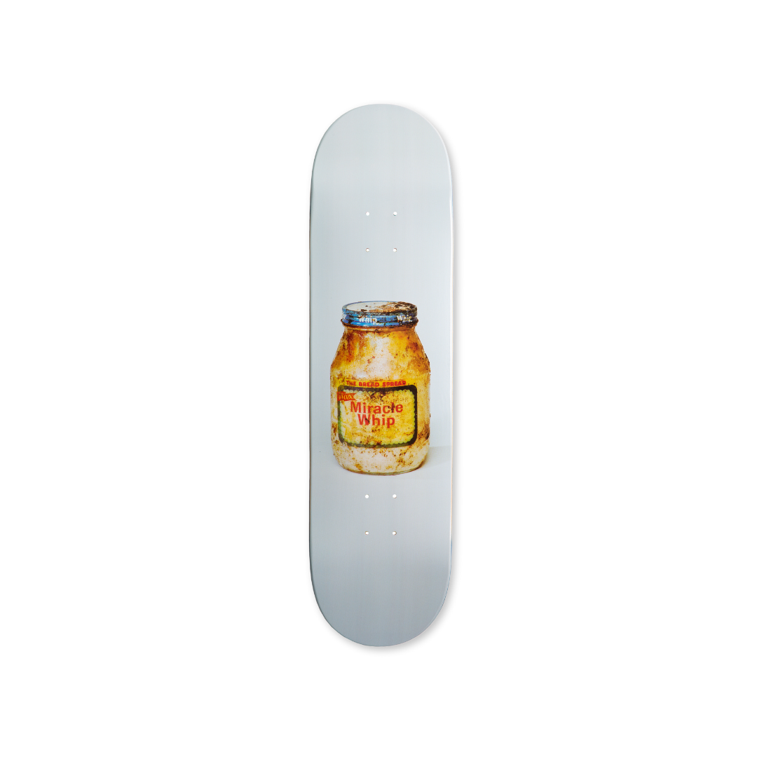 Paul McCarthy's Mayo skateboard art by the skateroom