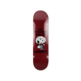 Charles M. Schulz's All Systems Are Go skateboard art by the skateroom