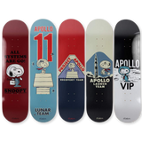 Peanuts by Charles M. Schulz Apollo box set skateboard art by the skateroom
