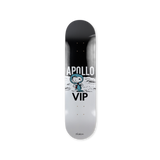 Peanuts by Charles M. Schulz Apollo Vip White skateboard art by the skateroom