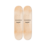 René Magritte's Décalcomanie skateboard art by the skateroom
