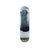 René Magritte's Le château des Pyrénées skateboard art by the skateroom