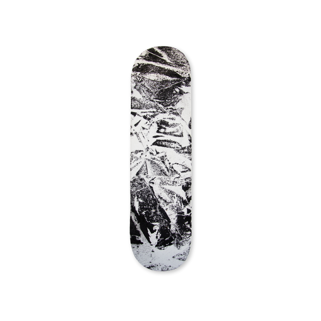 Robin Rhode's Fragment skateboard art by the skateroom