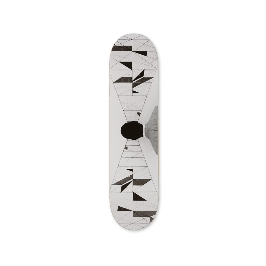 Robin Rhode's Restless Mind skateboard art by the skateroom