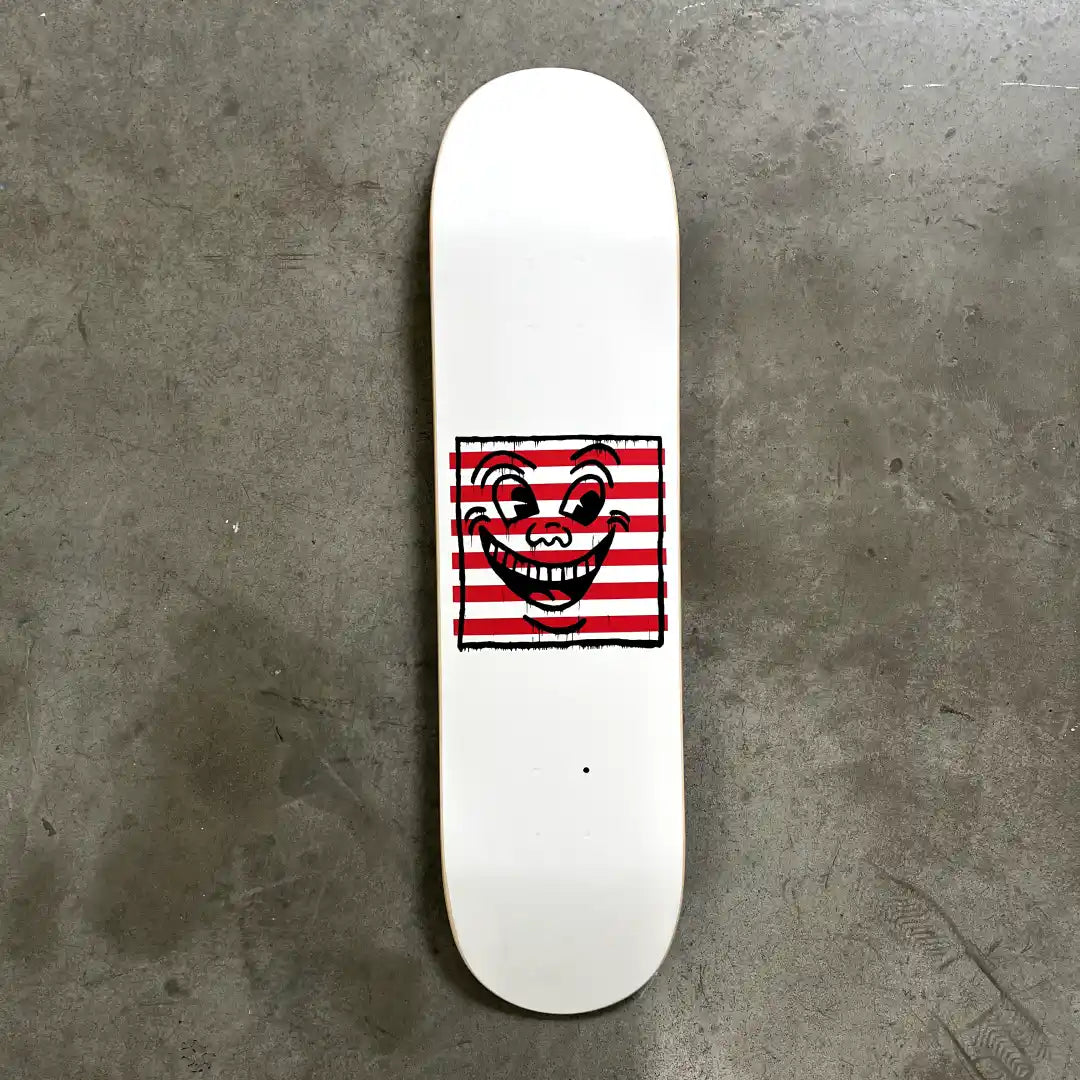 Untitled (Smile on Stripes)