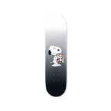 The Peanuts Global Artist Collective Solo by Rob Pruitt skateboard art by the skateroom