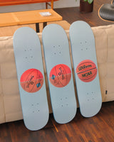Three Ball 50/50 Tank (Two Spalding Dr. J Silver Series, Wilson Supershot) Skateboard
