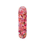 Vik Muniz's Eight Color Spectrum (pink) skateboard art by the skateroom