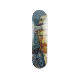 Vincent Van Gogh's Self Portrait with grey felt hat solo skateboard art by the skateroom