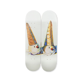 Wayne Thiebaud's Jolly Cones skateboard art by the skateroom