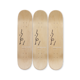 Yoshitomo Nara's Alone in the wind skateboard art by the skateroom
